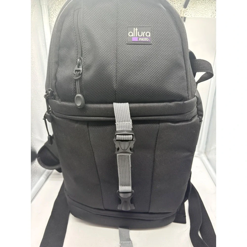 Altura Photo DSLR Camera Sling Backpack Bag Case Lenses Crossbody Black